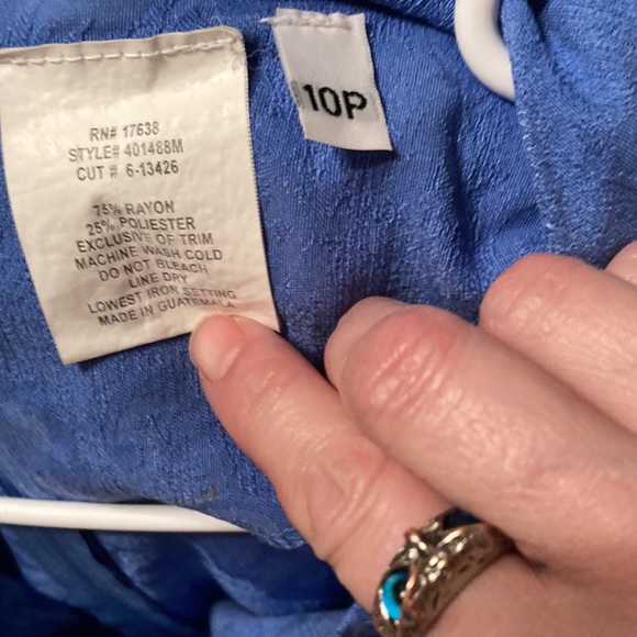 Size 10P 2 piece Dress & Over Jacket Women’s MISS DORBY - Picture 7 of 8